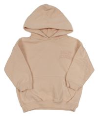 Světlerůžová mikina s nápisem a kapucí F&F