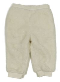 Smetanové chlupaté tepláky Tu