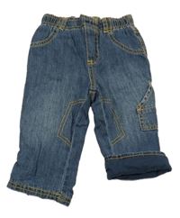 Modré podšité rifle s kapsami Debenhams