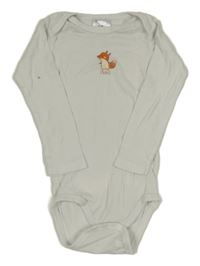 Bílé body s liškou 