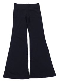 Tmavomodré flare tepláky H&M