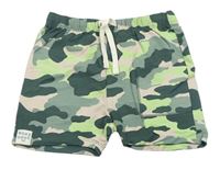 Zeleno-růžové army teplákové kaťasy M&S