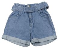 Světlemodré riflové kraťasy s páskem Denim Co.