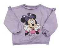 Lila mikina s Minnie a volánky C&A
