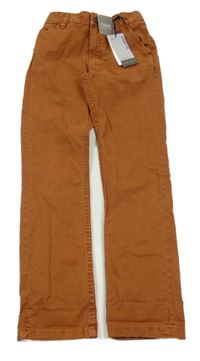 Nové - Oranžové chino skinny fit kalhoty Next