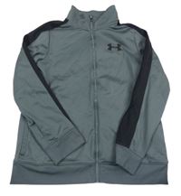 Šedo-černá propínací mikina s logem Under Armour