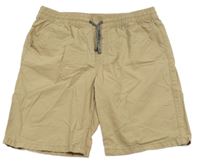 Béžové plátěné kraťasy F&F