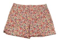 Růžovo-barevné květované kraťasy GAP