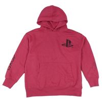Fuchsiová mikina s logem a kapucí - Play Station Zara