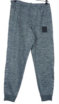 Dámské šedé melírované sportovní tepláky DKNY 