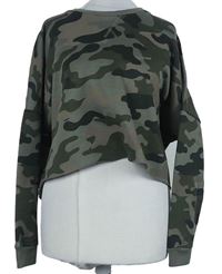Dámská khaki army crop mikina Primark 