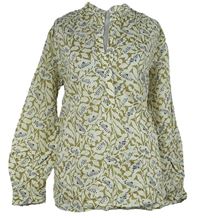 Dámská bílo-béžová vzorovaná halenka M&S