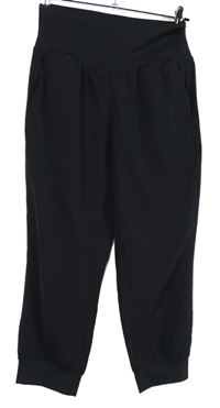 Dámské černé šusťákové capri kalhoty H&M