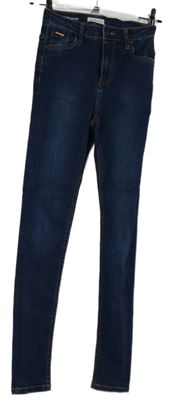 Dámské tmavomodré skinny rifle Cache Cache 