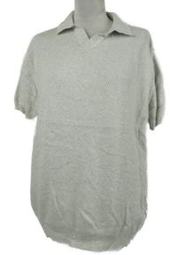 Pánské šedé vzorované pletené tričko s límečkem Next 