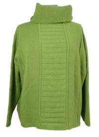 Dámský limetkový svetr s rolákem 