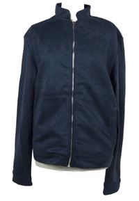 Pánská tmavomodrá semišová bunda Manfinity 