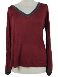 Dámské karmínové triko Sisley 