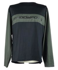 Pánské černo-khaki funkční cyklistické triko s nápisem 