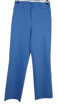 Dámské světlemodré volné kalhoty 