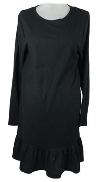 Dámské černé strukturované šaty Tessentials 