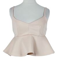 Dámský světlerůžový crop top Topshop 