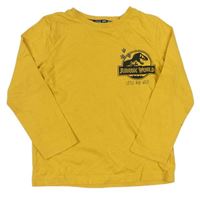 Žluté triko s dinosaurem 