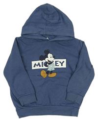 Modrá mikina s Mickey Mousem a kapucí zn. Disney