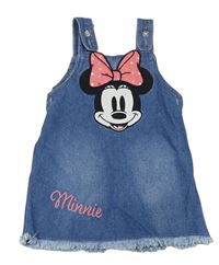 Modré riflové šaty s Minnie Disney
