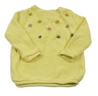 Světležlutý svetr s 3D puntíky George