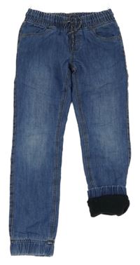 Modré zateplené rifle C&A