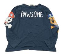 Tmavomodré triko s Tlapkovou patrolou H&M