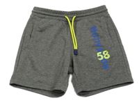 Tmavošedé teplákové kraťasy s nápisem Active touch kids