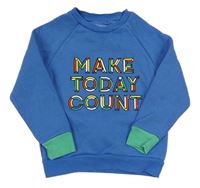 Modrá mikina s nápisem Primark 