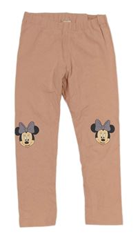 Světlerůžové legíny s Minnie H&M