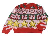 Červeno-růžový svetr H&M