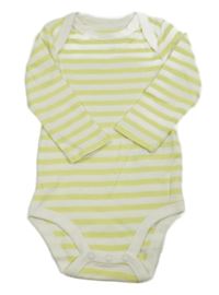 Světlezeleno-bílé pruhované body Tchibo