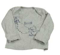 Šedé triko s Púem Disney