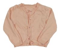 Světlerůžový propínací svetr s nopky Matalan 