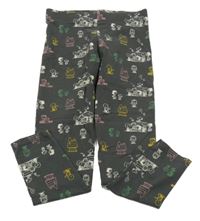 Tmavošedé legíny se Snoopym M&S