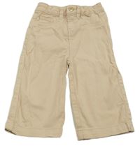 Béžové wide leg rifle 