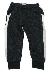 Černo-bílé melírované tepláky F&F