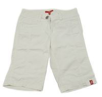 Bílé plátěné kraťasy Esprit