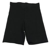 Černé elastické kraťasy H&M