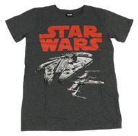 Tmavošedé tričko se StarWars 