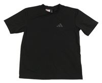 Černé funkční sportovní tričko Adidas