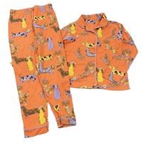 Oranžové pyžamo s pejsky Next