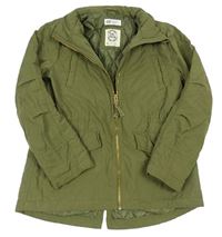 Khaki šusťáková zimní parka H&M