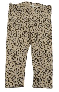 Béžovo-černé vzorované legíny H&M