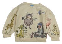 Smetanová mikina se Simbou a kamarády Disney